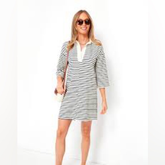 Tuckernuck Ashton stripped shirtdress - Picture 5 of 8